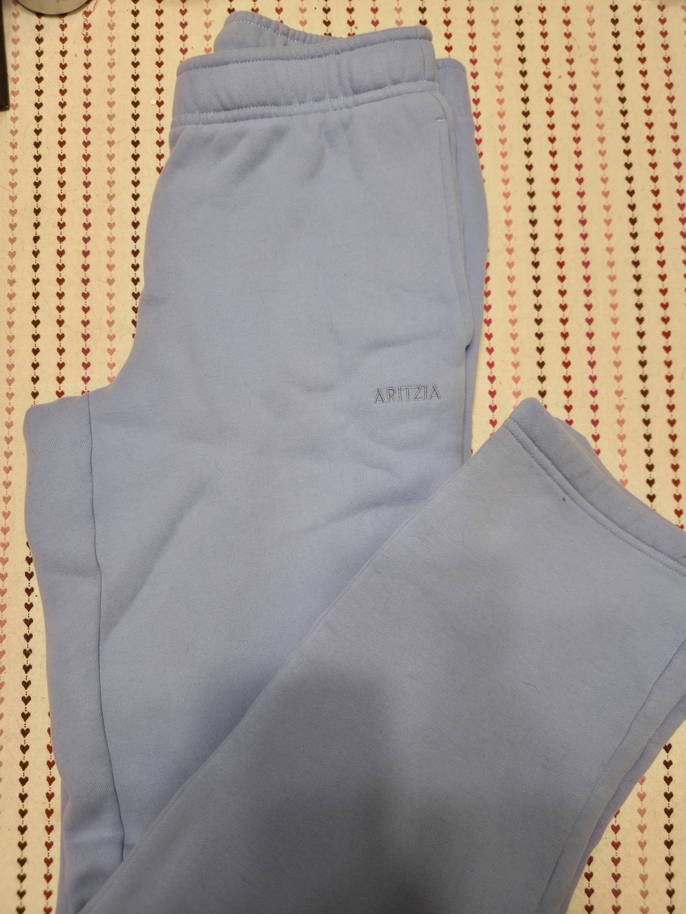 Aritzia Dayflower Blue Cozy Sweatfleece Mega Straight Sweatpant